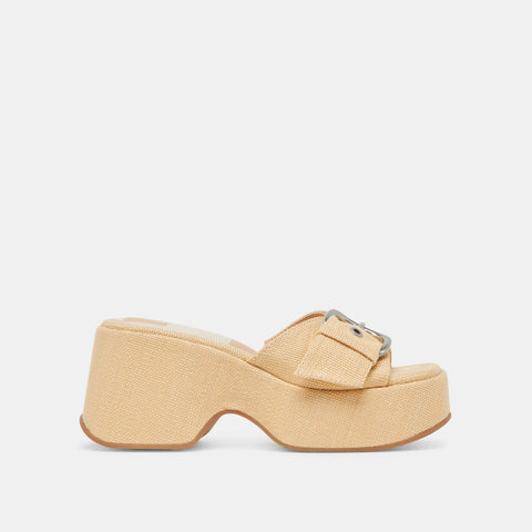 DOLCEVITA GISEL LT NATURAL RAFFIA All Sandals & Heels