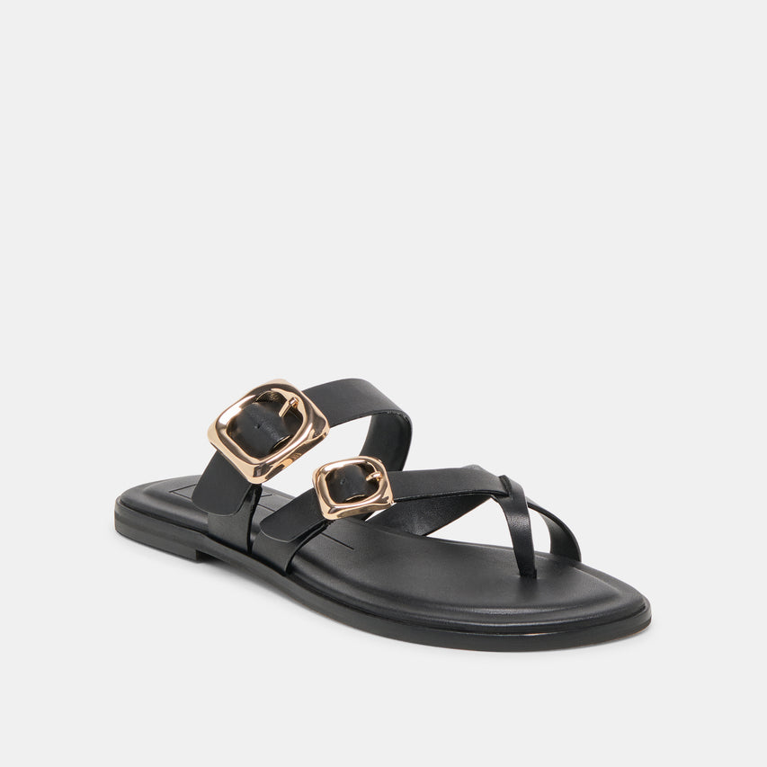 SHORE BLACK LEATHER