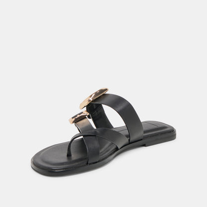 SHORE BLACK LEATHER