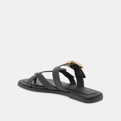SHORE BLACK LEATHER