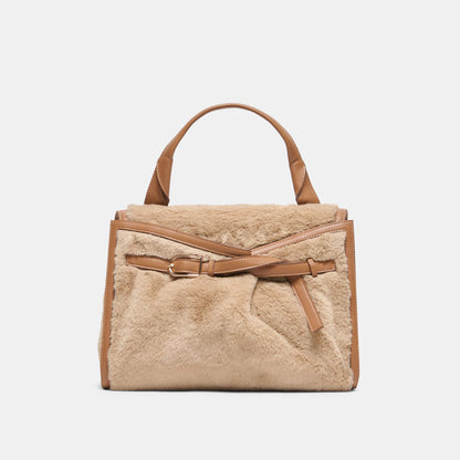 BORGO-F MID BROWN FAUX FUR