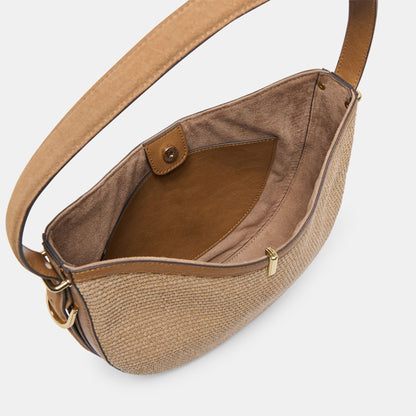 BREE-R BRUN CLAIR RAFFIA TISSÉE