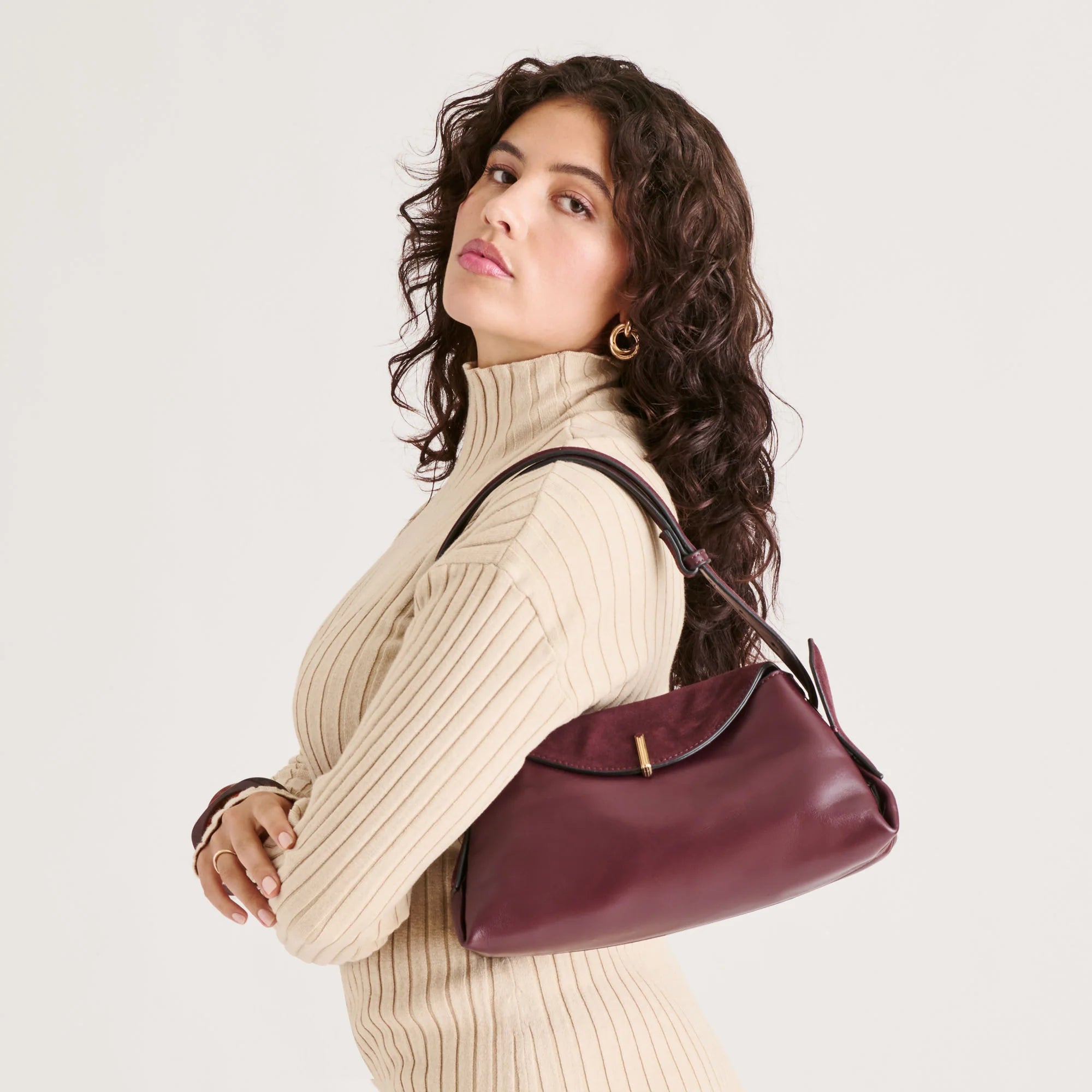 DEVYN BURGUNDY LEATHER