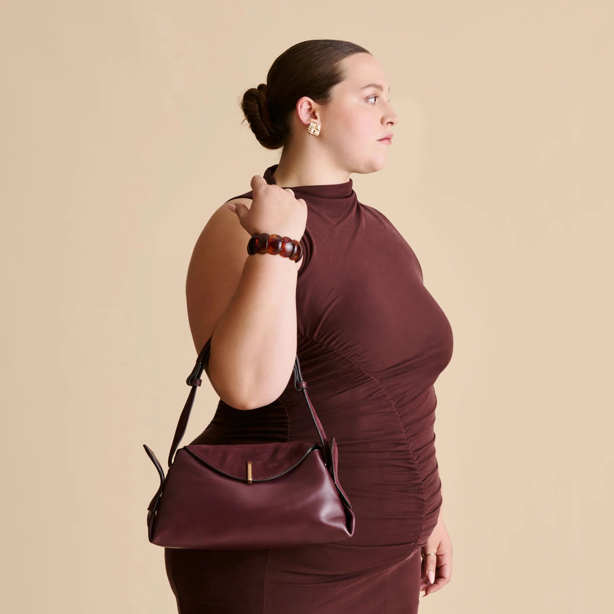 DEVYN BURGUNDY LEATHER