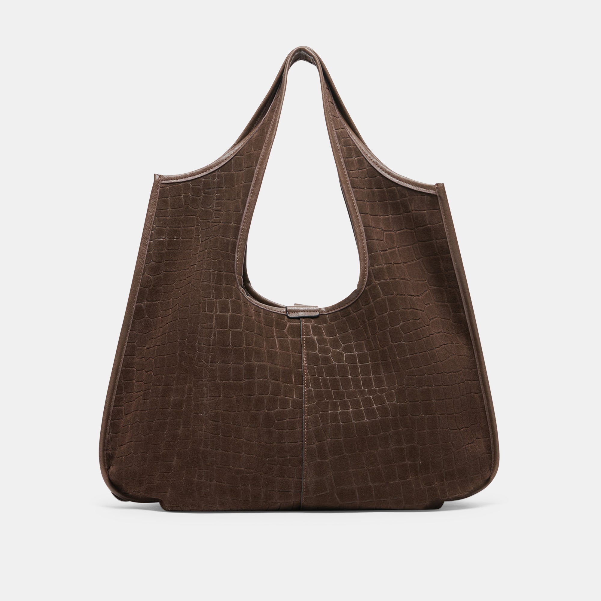 PAVA MID BROWN EMBOSSED SUEDE - view 4