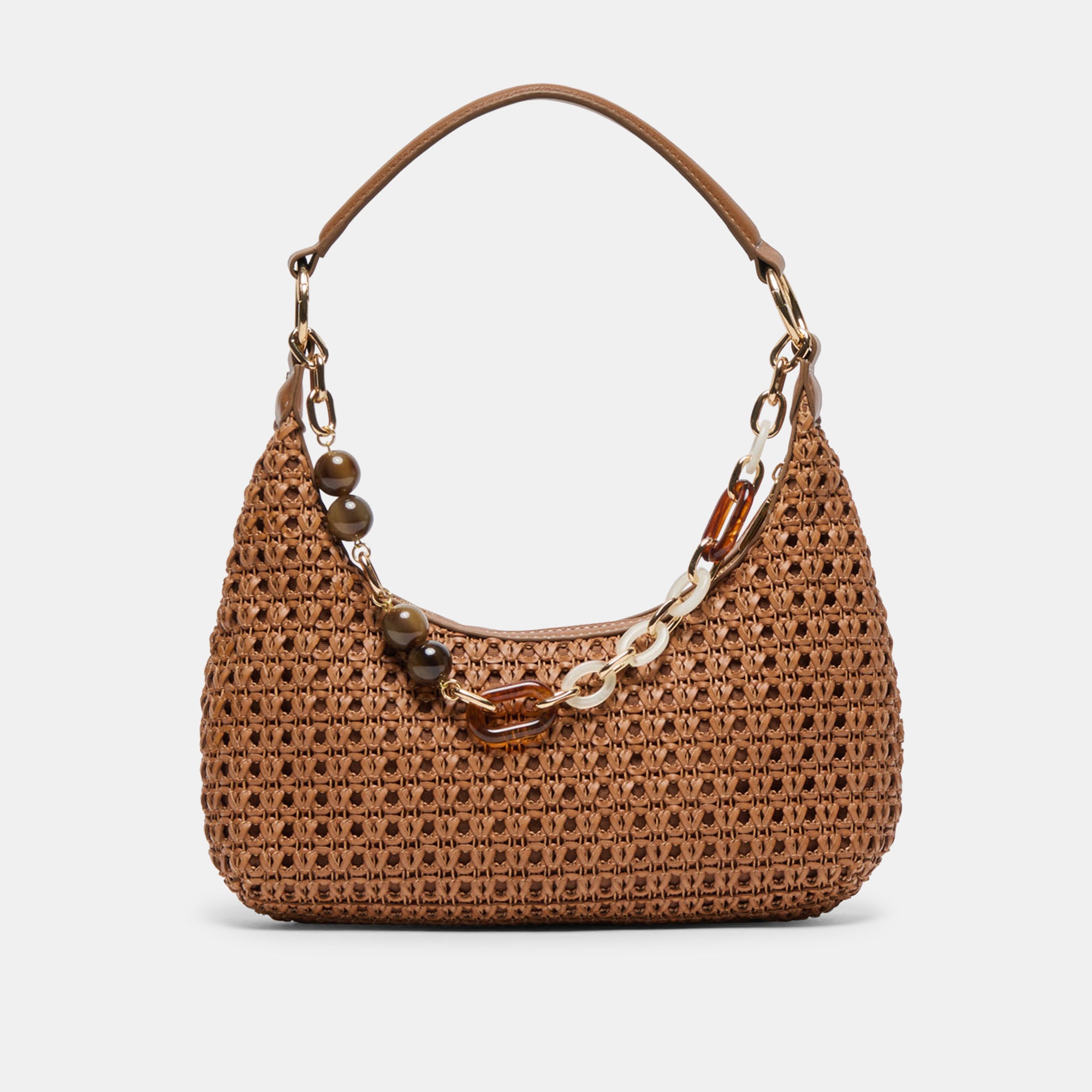 POPPIE SADDLE WOVEN RAFFIA