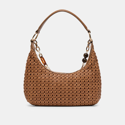 POPPIE SADDLE WOVEN RAFFIA