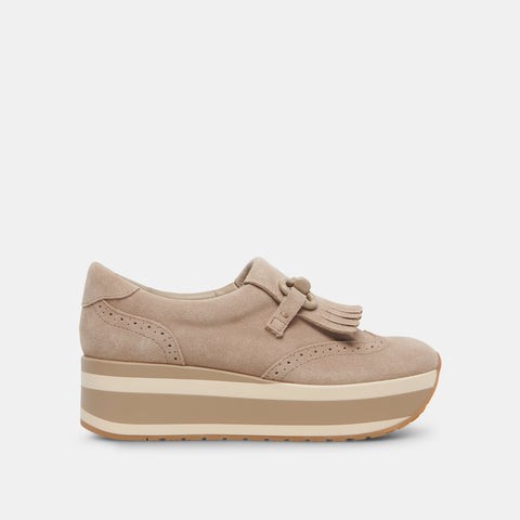 DOLCEVITA JHAX TAUPE SUEDE Platform Sneakers