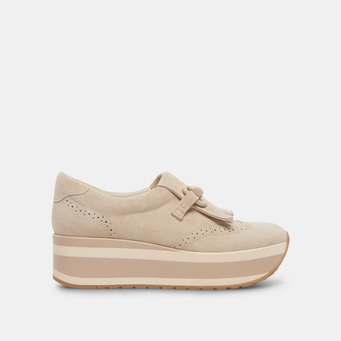 DOLCEVITA JHAX NATURAL SUEDE Platform Sneakers