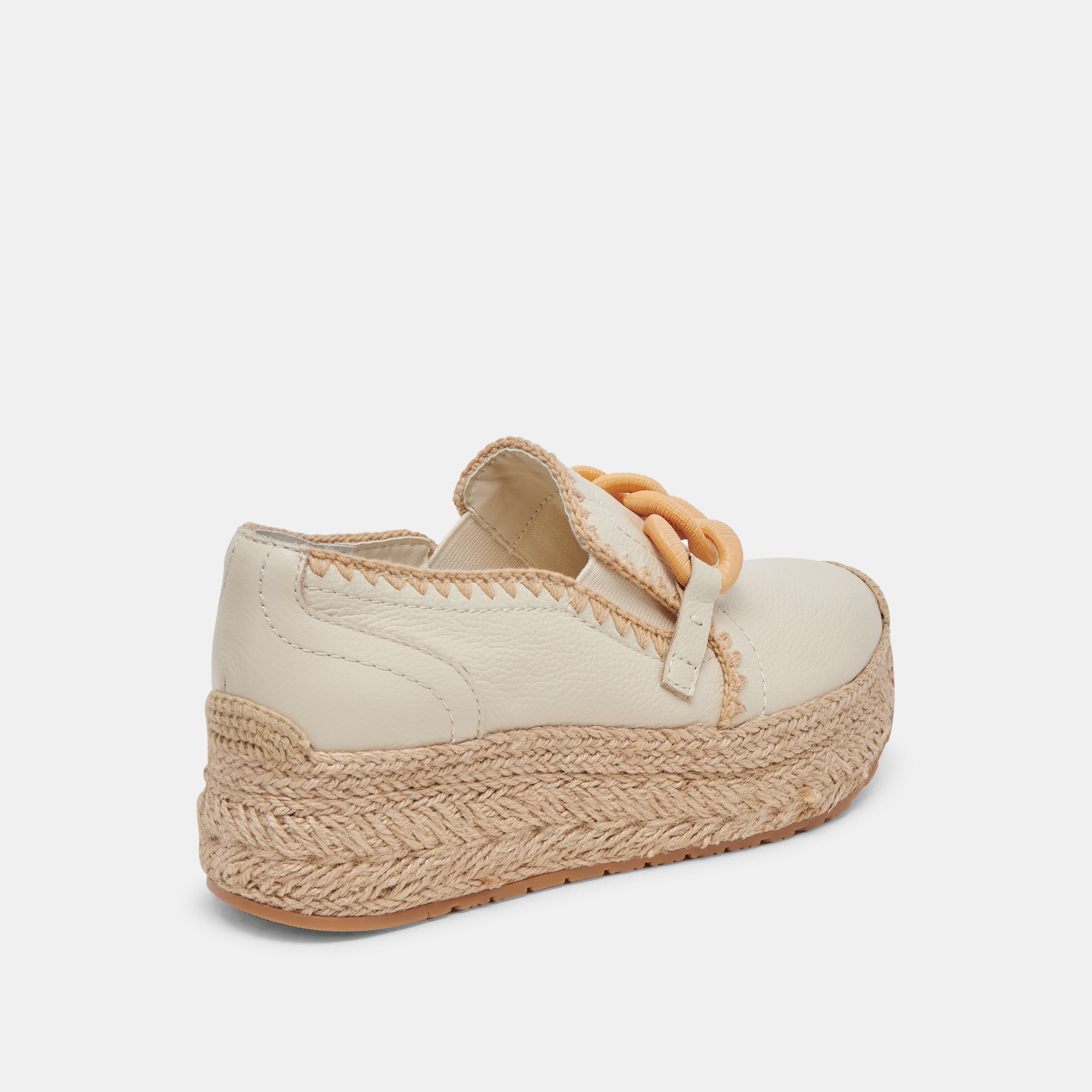 JHENEE ESPADRILLE IVORY LEATHER
