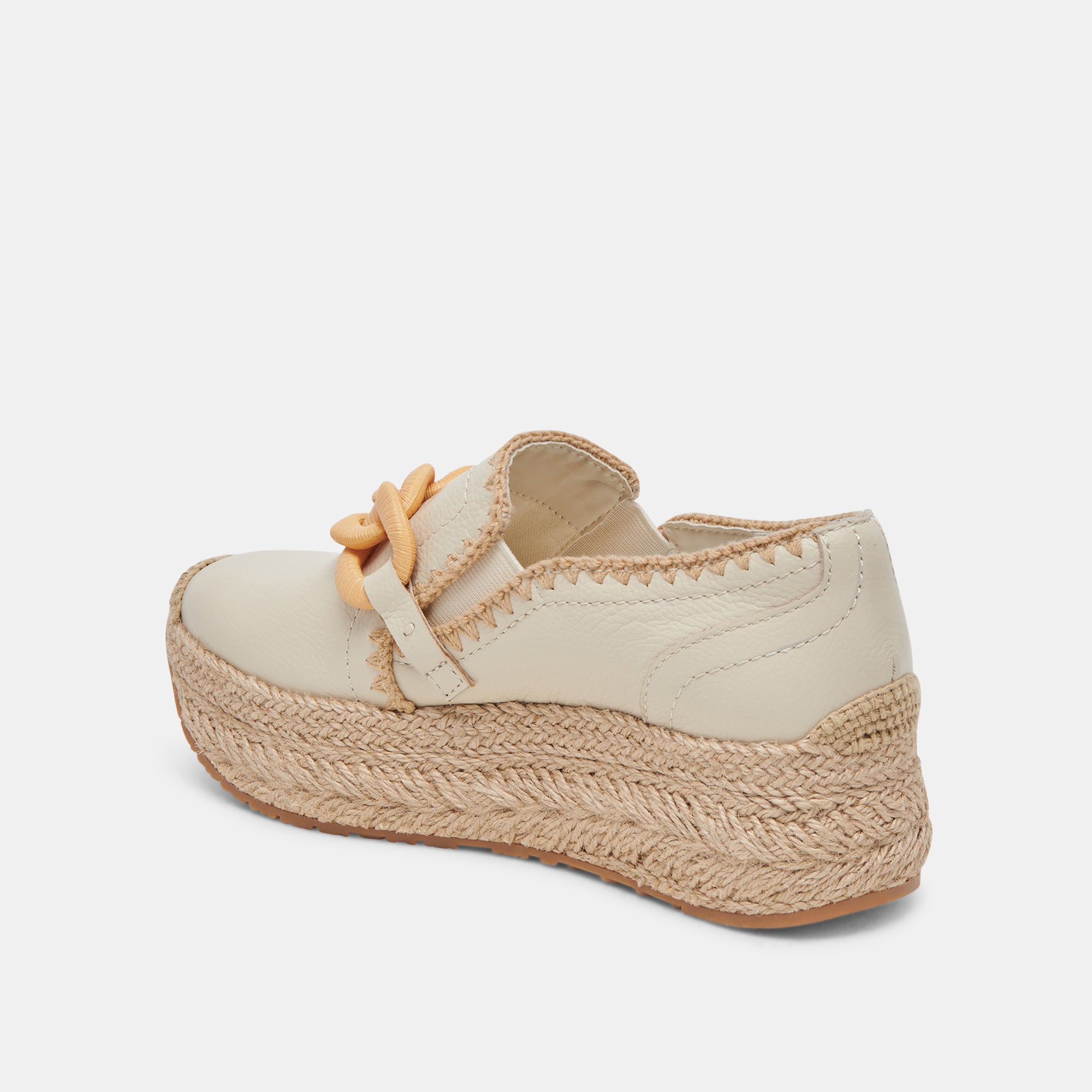 JHENEE ESPADRILLE IVORY LEATHER