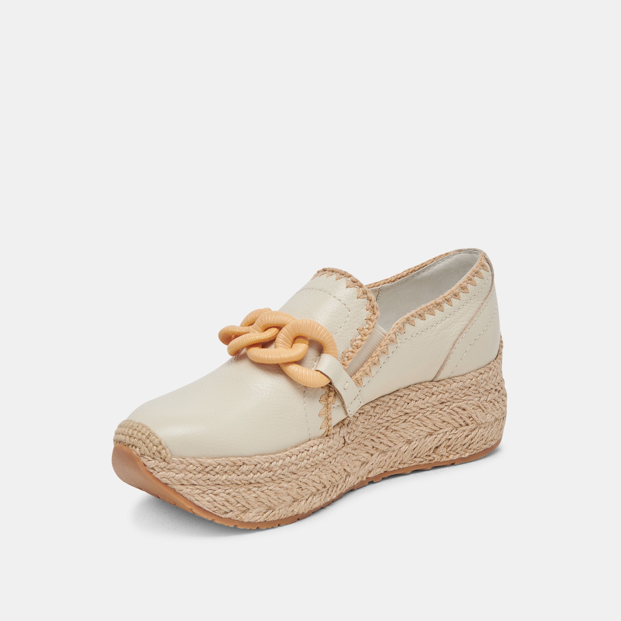 JHENEE ESPADRILLE IVORY LEATHER