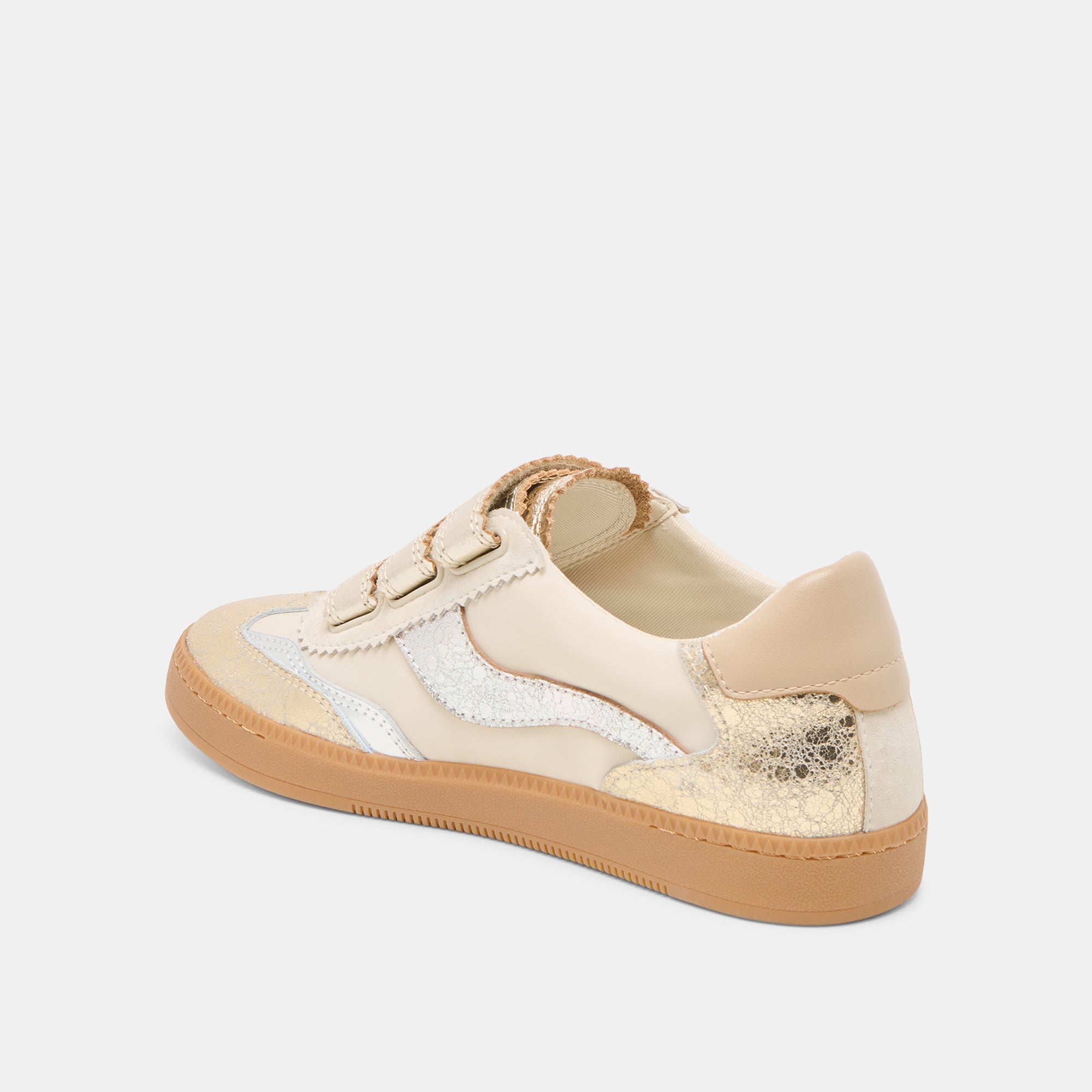 NOTICE VELCRO ARGENT OR CUIR