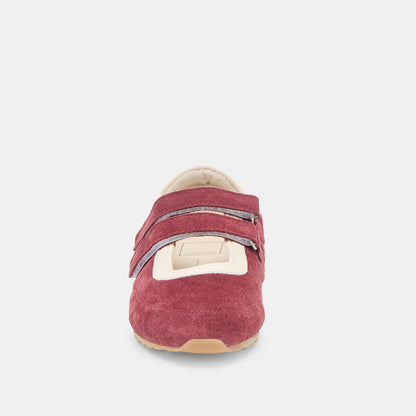 SWAN BURGUNDY SUEDE