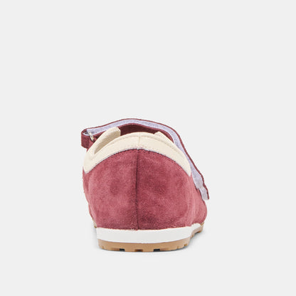 SWAN BURGUNDY SUEDE