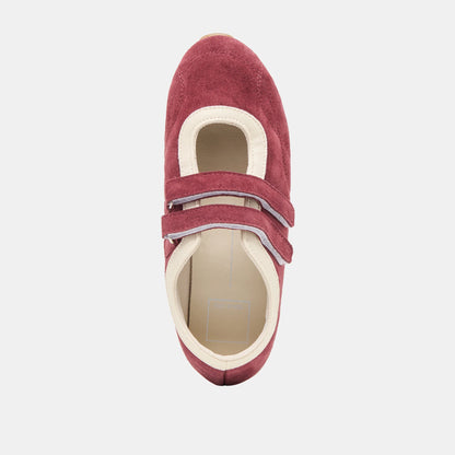 SWAN BURGUNDY SUEDE