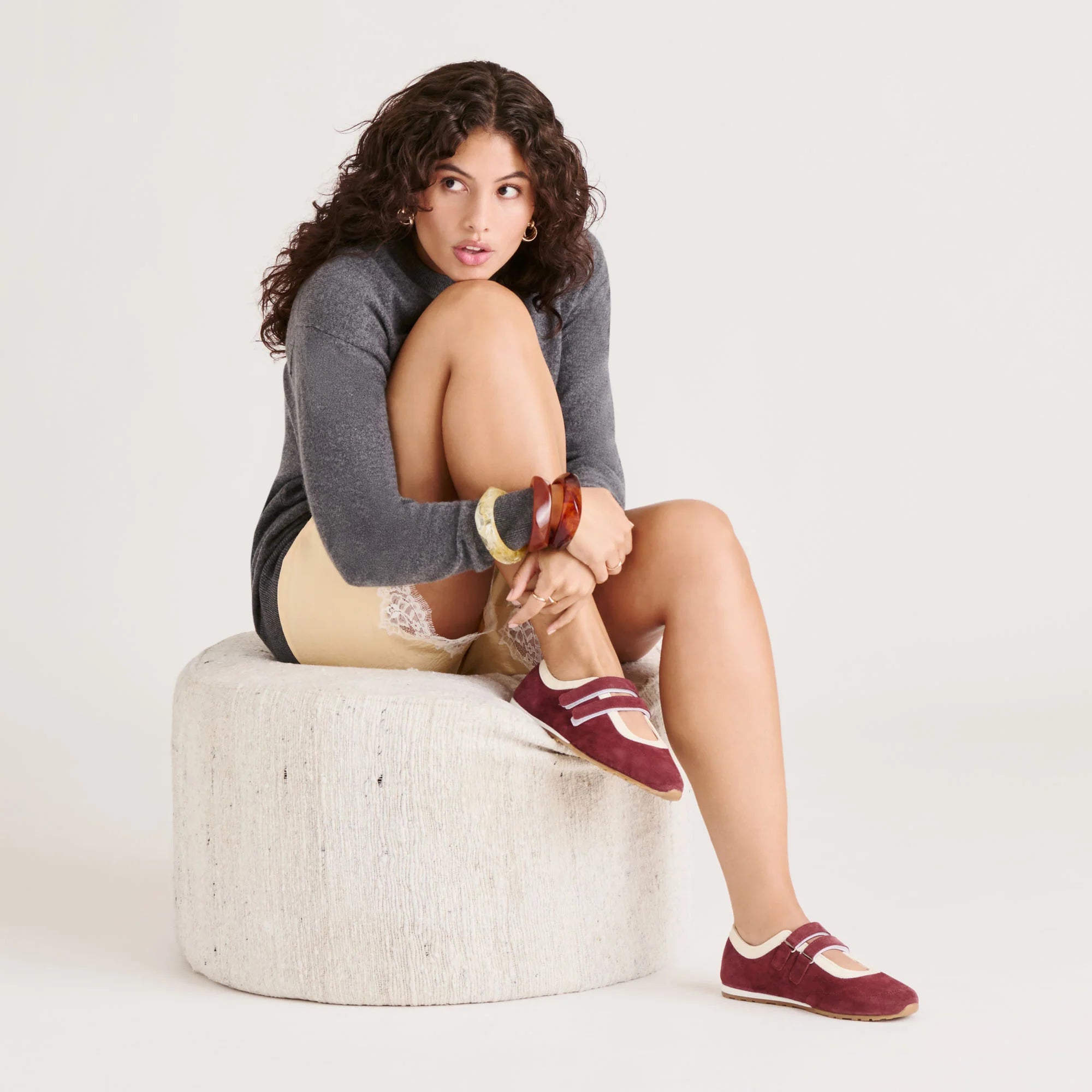 SWAN BURGUNDY SUEDE - view 8