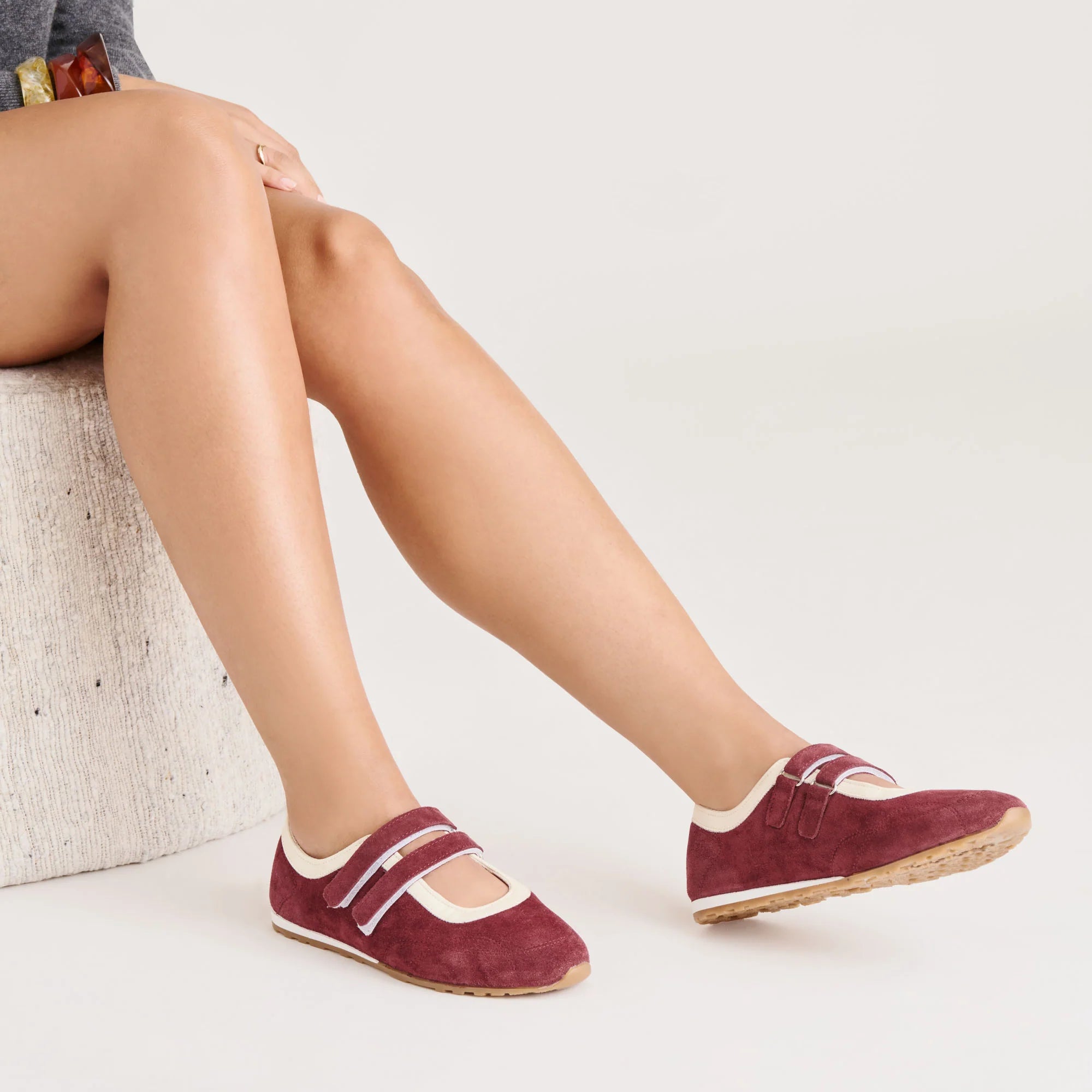 SWAN BURGUNDY SUEDE - view 6