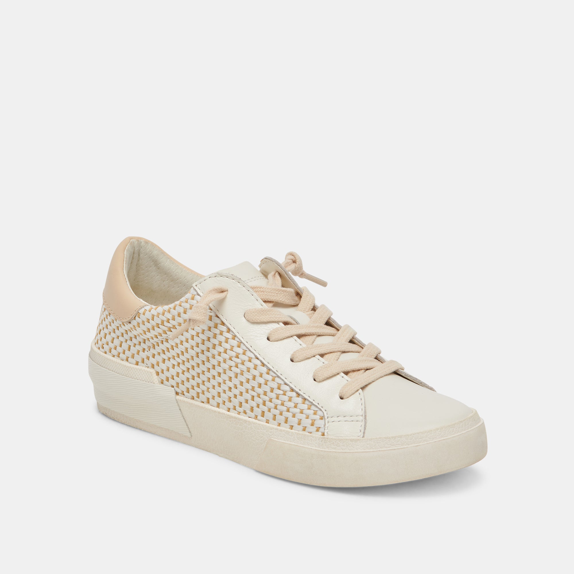 ZINA TAN/CREAM RAFFIA