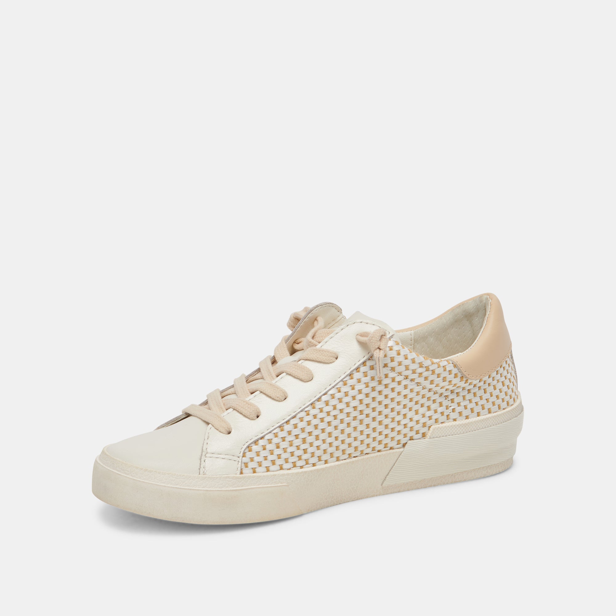 ZINA TAN/CREAM RAFFIA
