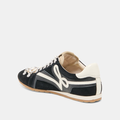 DEACON BLACK WHITE SUEDE