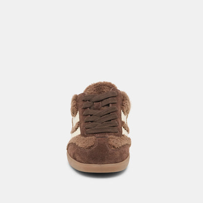 MERIT SLIDE PLUSH DK BROWN PLUSH