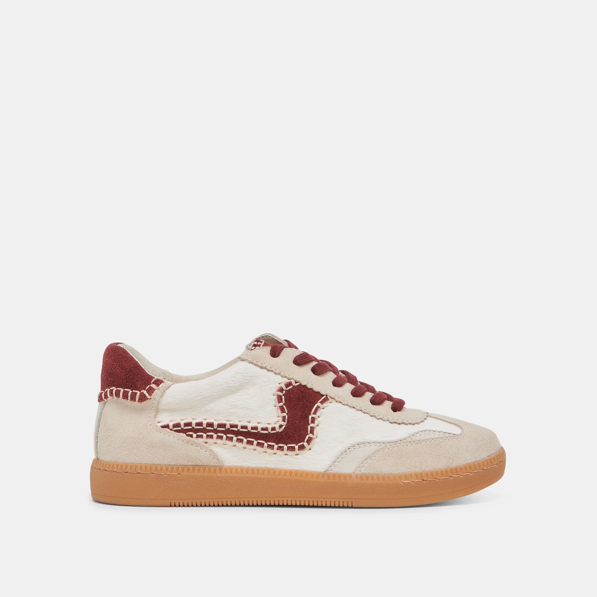 NOTICE STITCH WHITE RED CALF HAIR