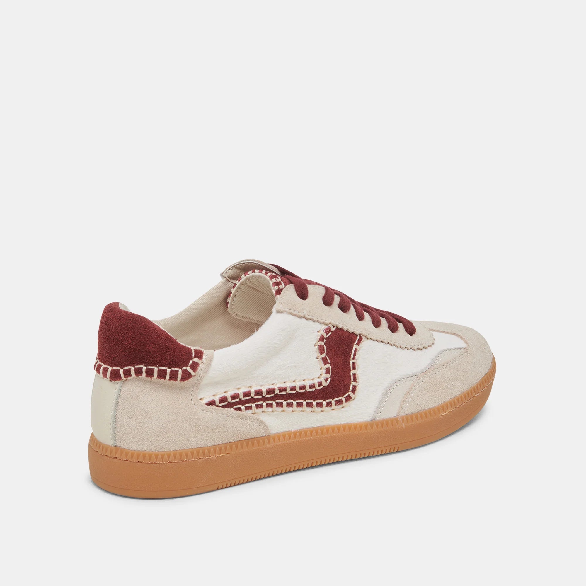 NOTICE STITCH WHITE RED CALF HAIR