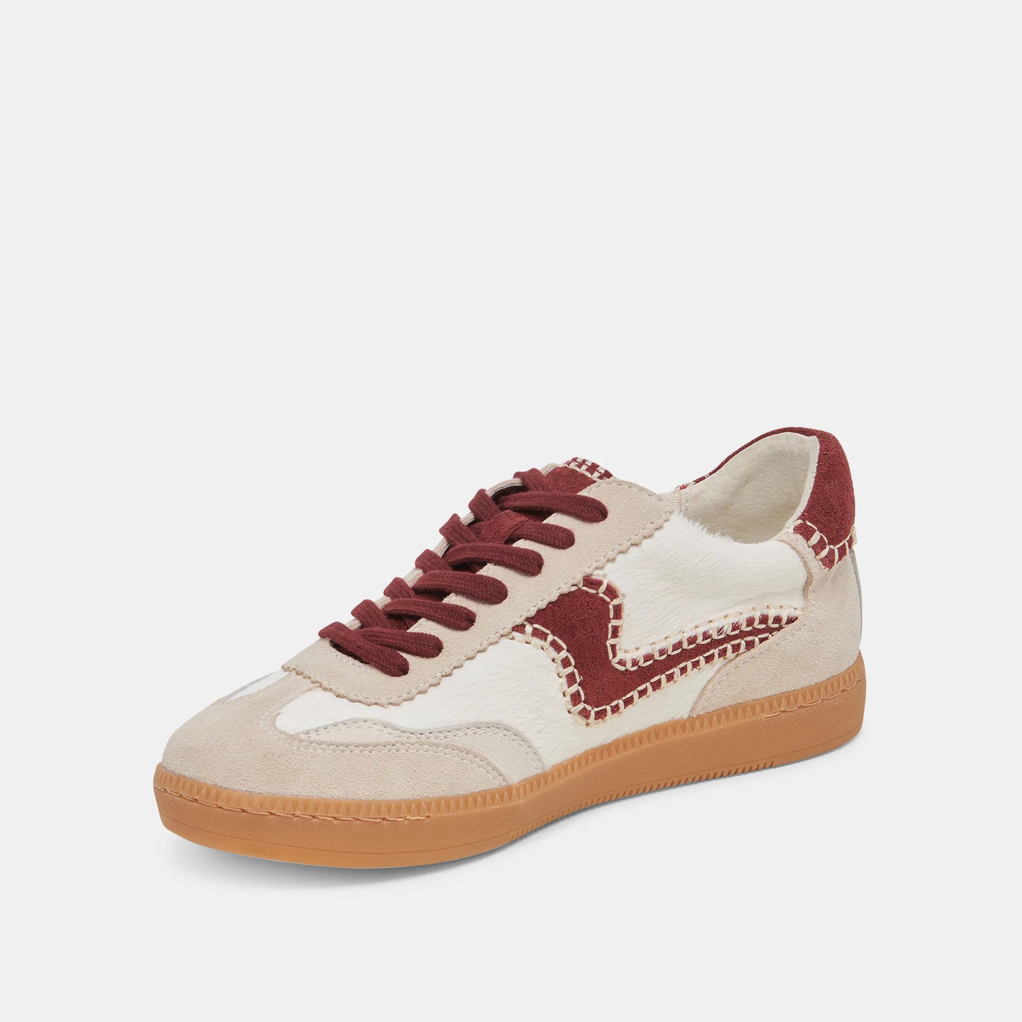 NOTICE STITCH WHITE RED CALF HAIR