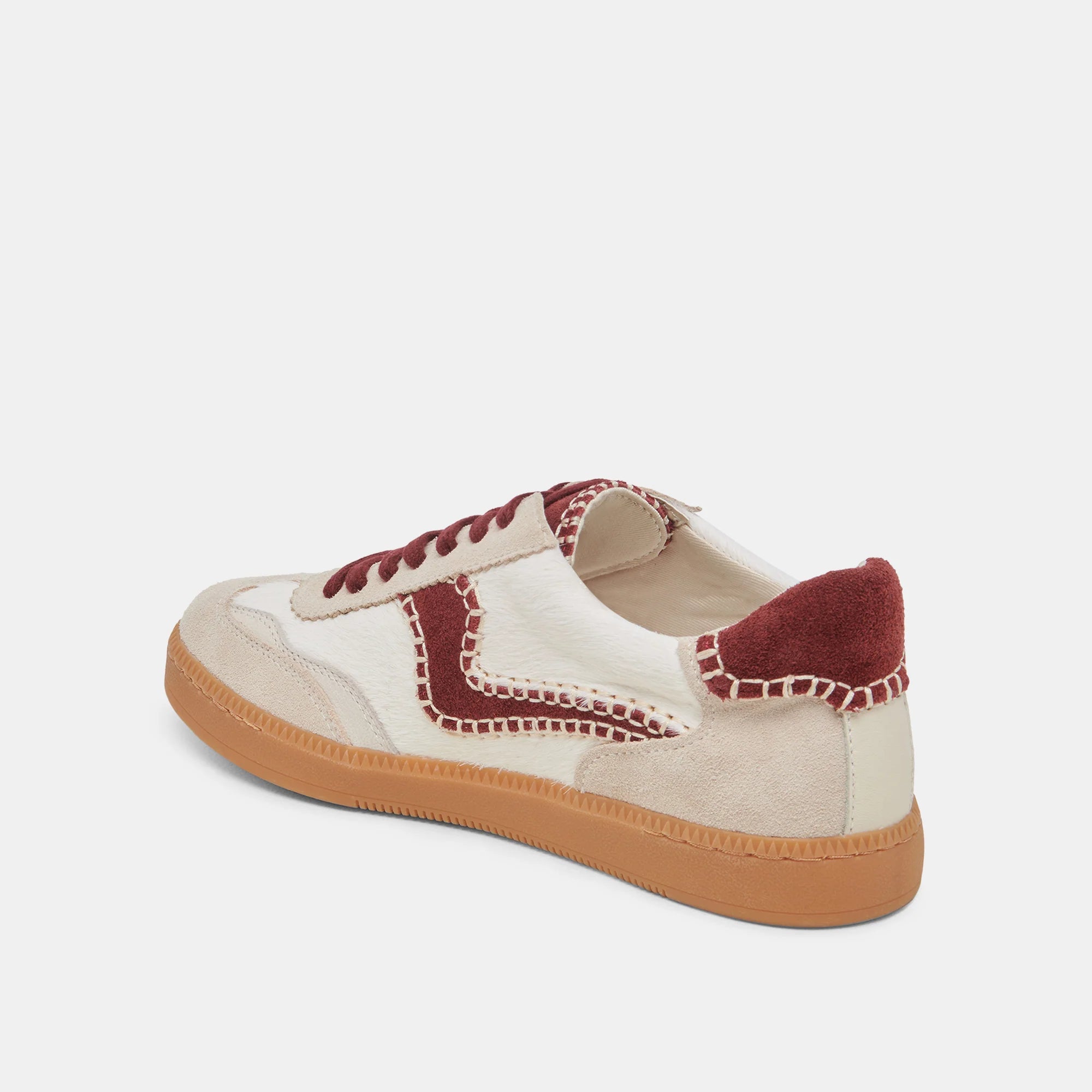 NOTICE STITCH WHITE RED CALF HAIR