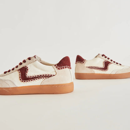 NOTICE STITCH WHITE RED CALF HAIR