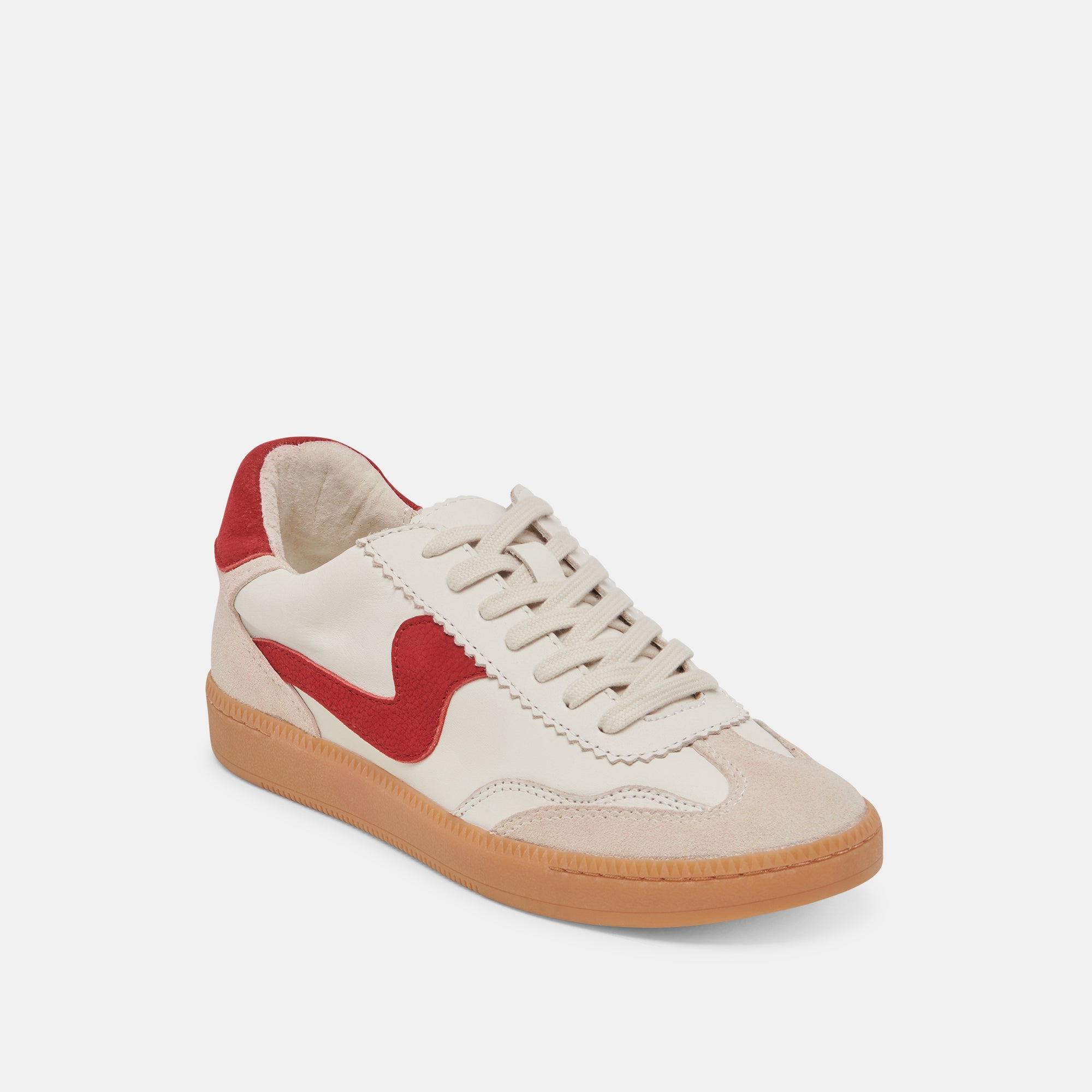 NOTICE CUIR BLANC ROUGE