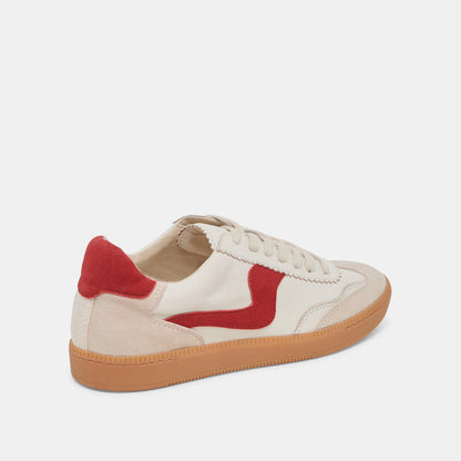NOTICE CUIR BLANC ROUGE