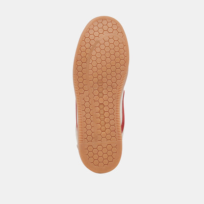 NOTICE CUIR BLANC ROUGE