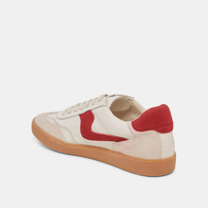 NOTICE CUIR BLANC ROUGE