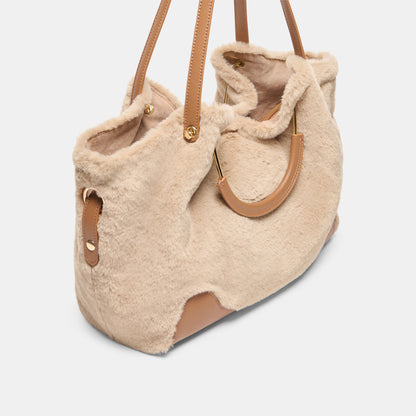 NOMAD MID BROWN FAUX FUR