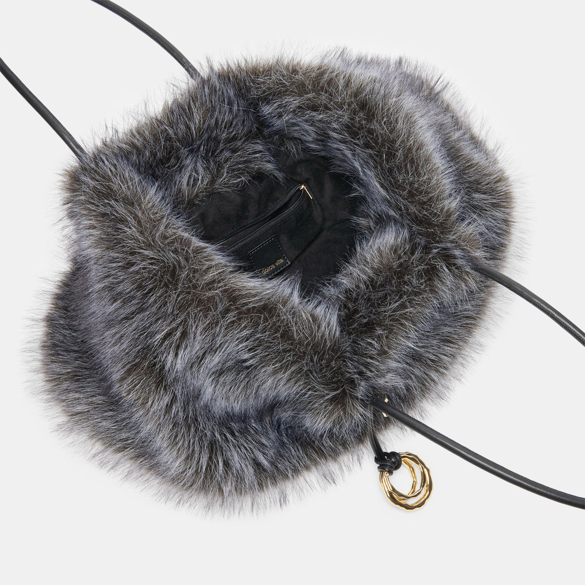 NOOR CHARCOAL FAUX FUR - view 5