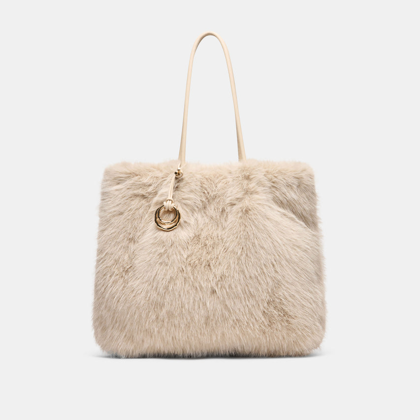 NOOR IVORY FAUX FUR