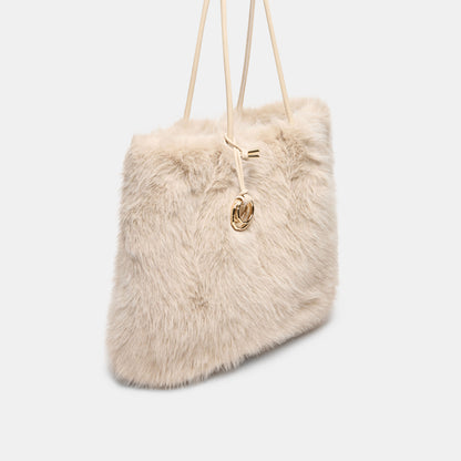 NOOR IVORY FAUX FUR