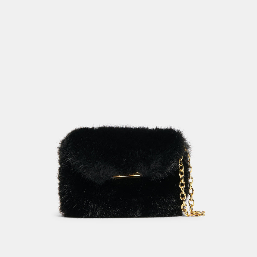 BRINDI BLACK FAUX FUR