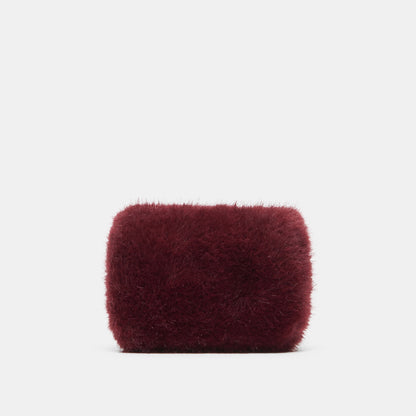 BRINDI BURGUNDY FAUX FUR