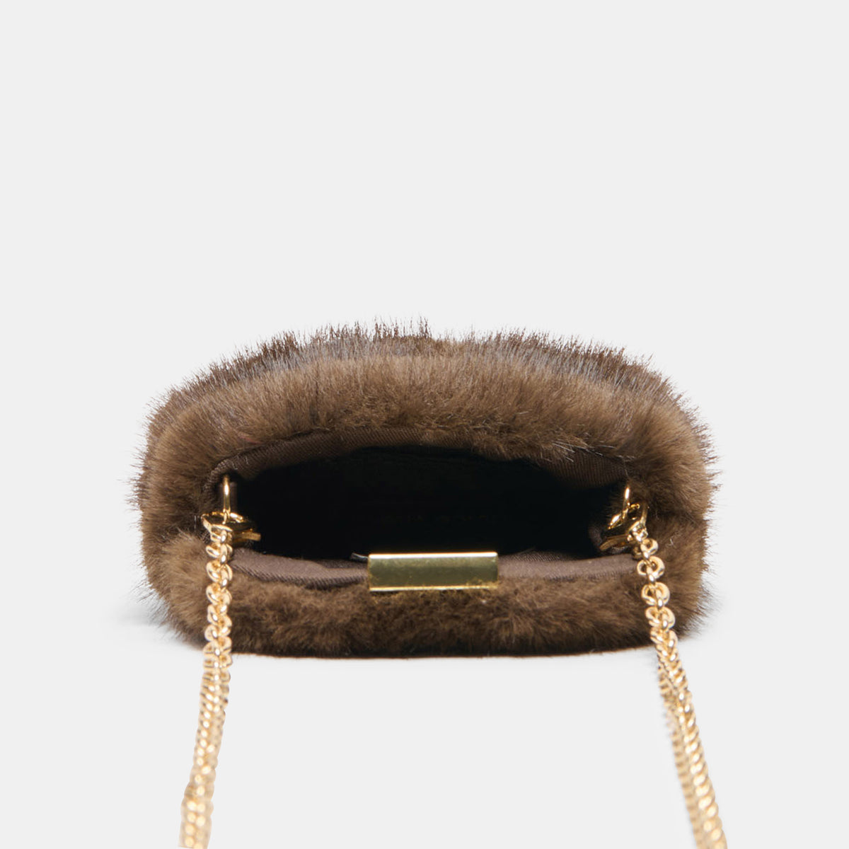 BRINDI CROSSBODY WALLET MINK FAUX FUR - view 4