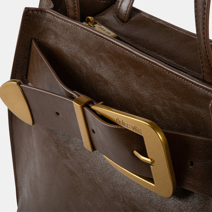 BLAIRE MEDIUM BROWN LEATHER