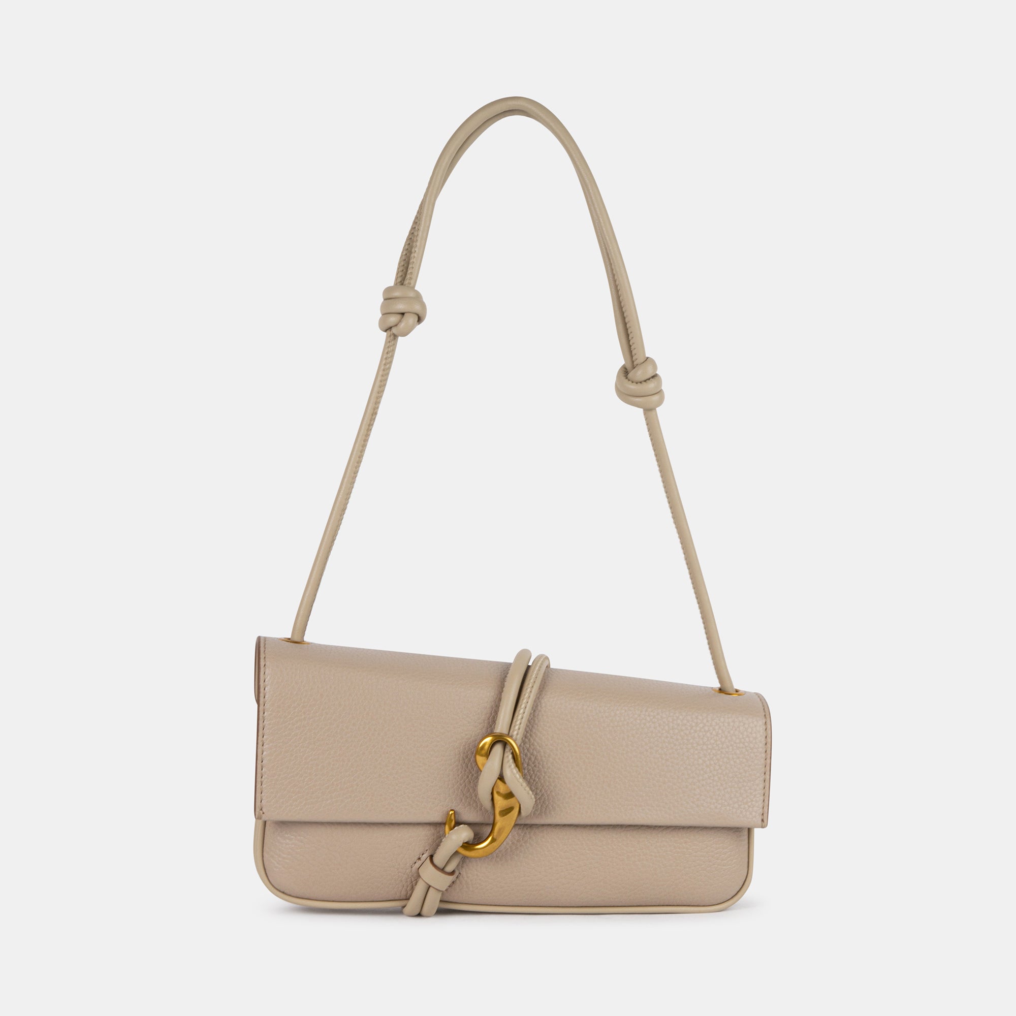 Taupe leather bag sale