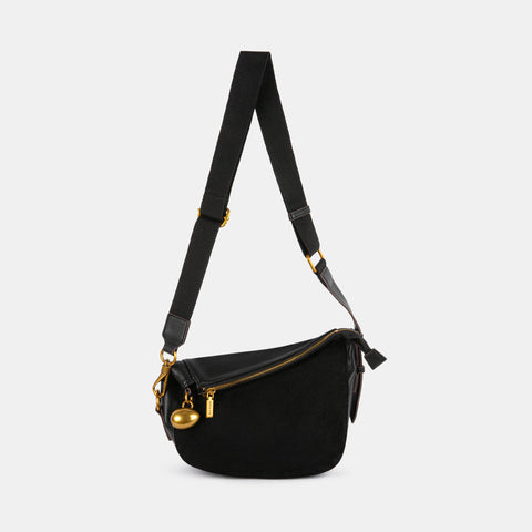 DOLCEVITA TAYLOR BLACK LEATHER Shoulder Bags