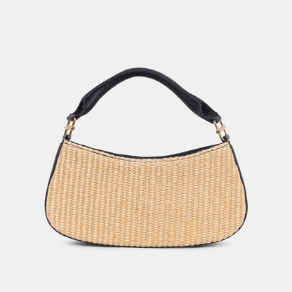 NUALA BLACK MULTI RAFFIA