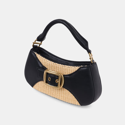 NUALA BLACK MULTI RAFFIA