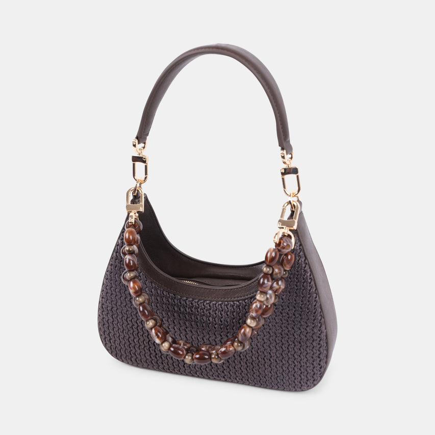 SOLEN-R RAFFIA CHOCOLAT