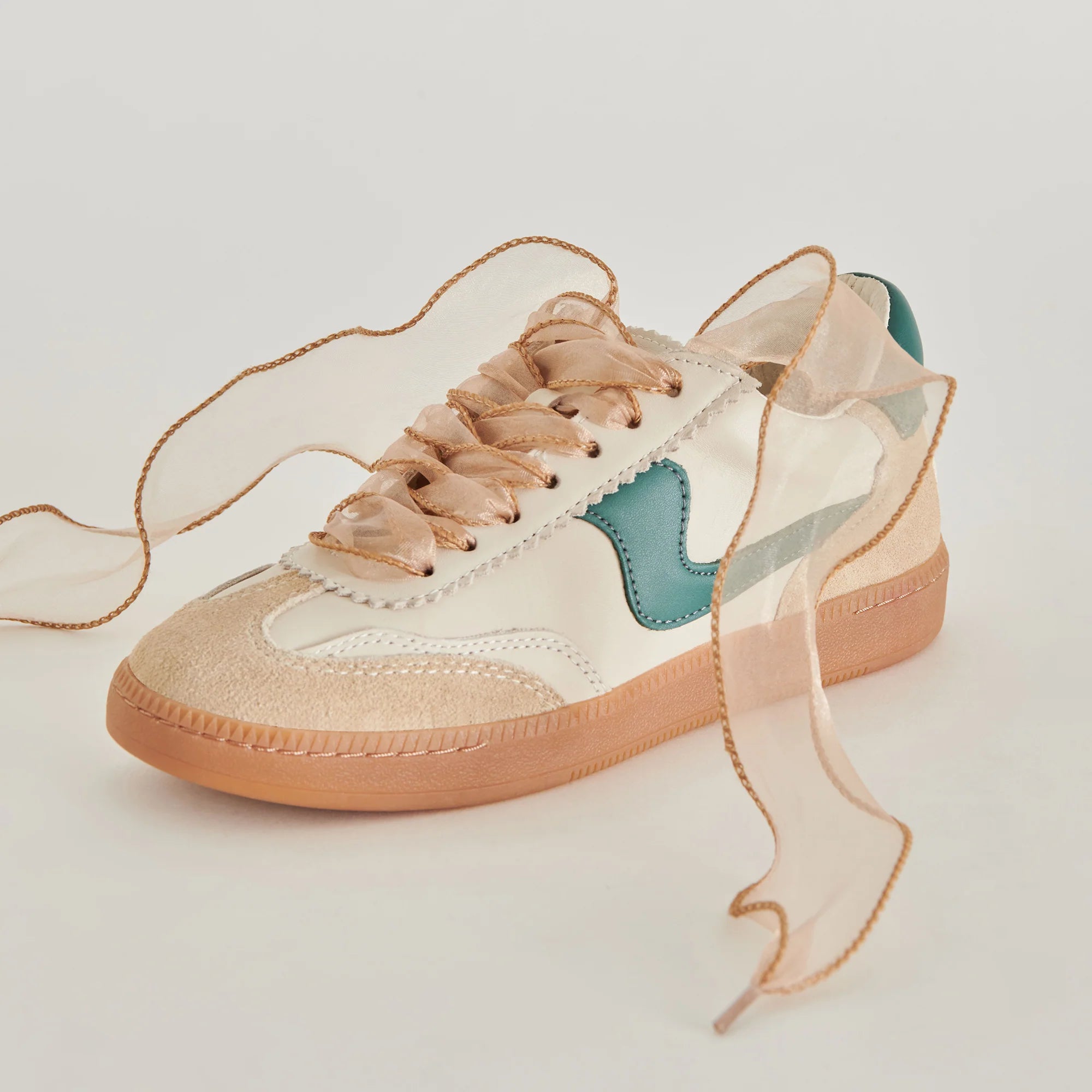 CURLY ORGANZA LACE TAN