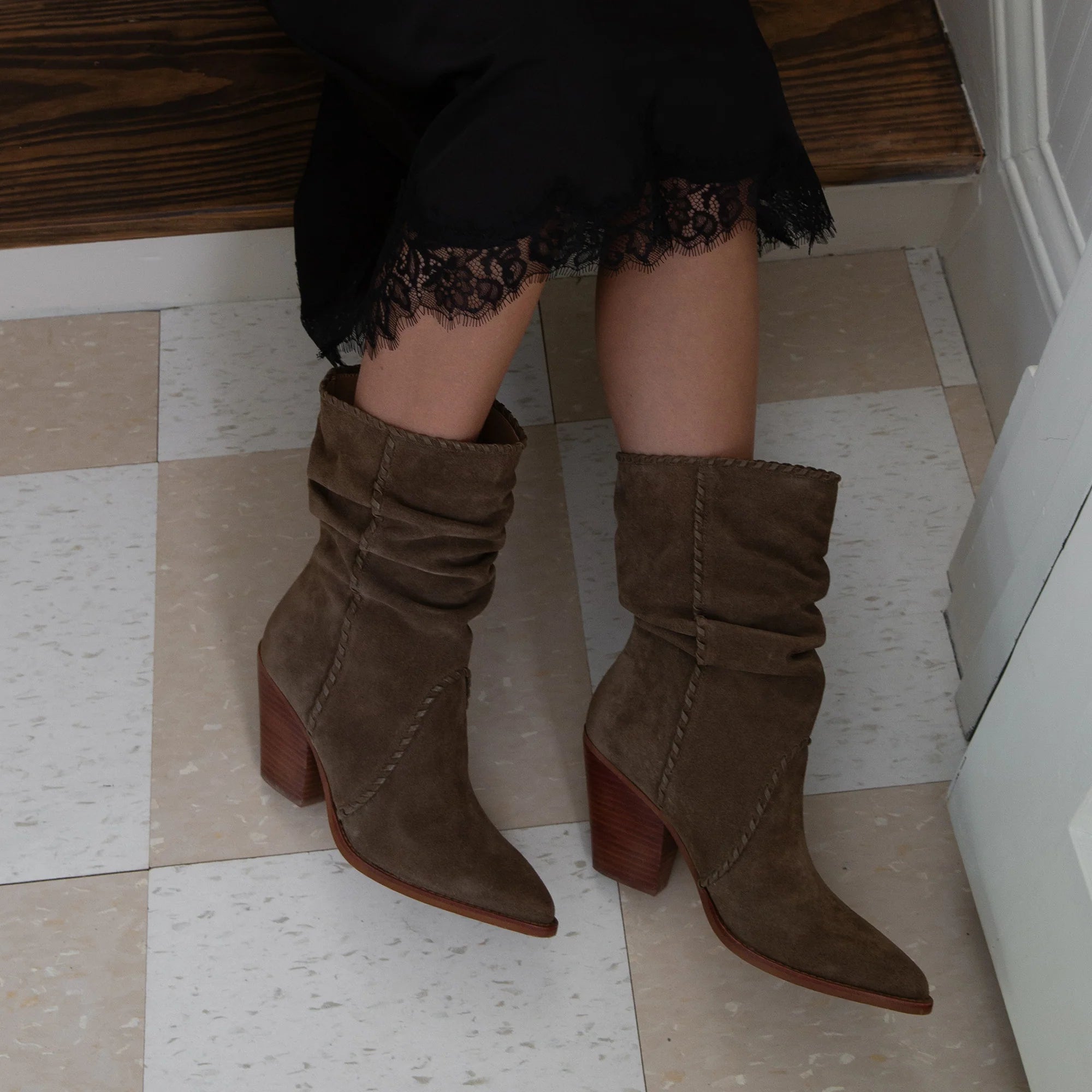 JULITH SUEDE OLIVE - view 6